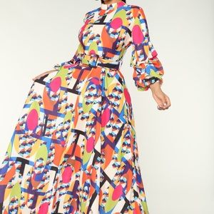 Multicolored Maxi Dress